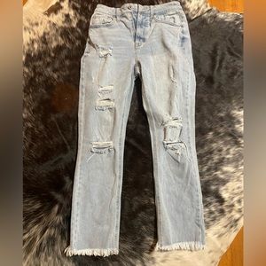 high- rise slim cropped jeans